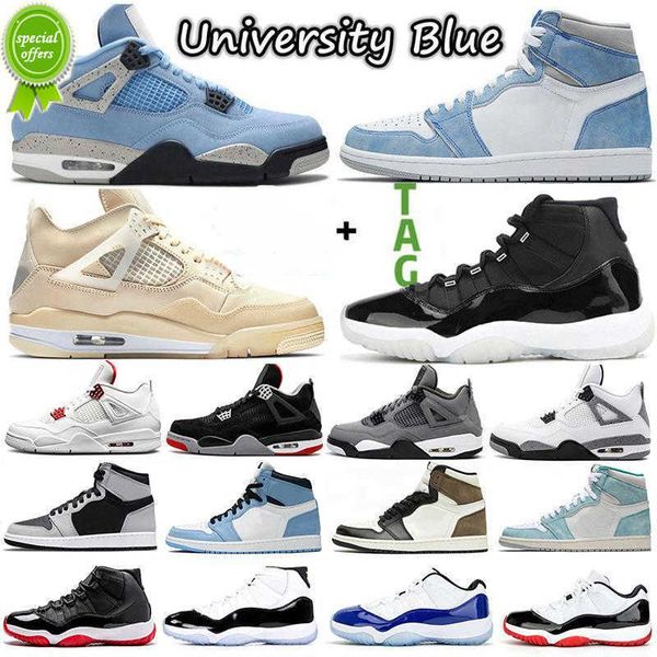 

2023 og 2021 jumpman basketball shoes 4 4s shimmer white oreo university blue 1 1s mens sneakers high og pollen womens trainers 11 11s low l, Black