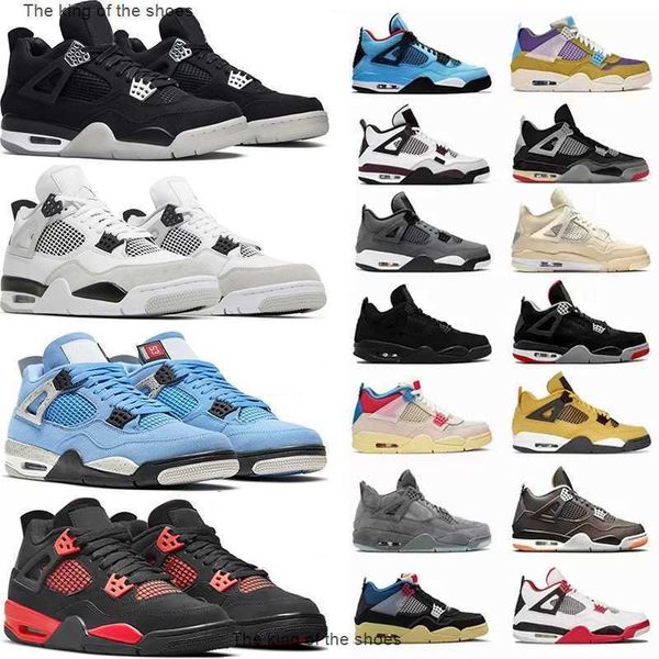 

2022 basketball shoes 4 4s military black red thunder sail noir cat white oreo university blue lightning fire jumpman sports sneakers retros