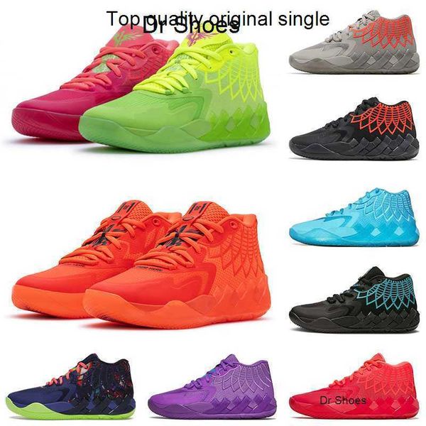 

basketball shoes melo sneakers sports trainers red green galaxy purple sky blue grey black blast 2022 mens lamelo ball mb 01 rick and morty