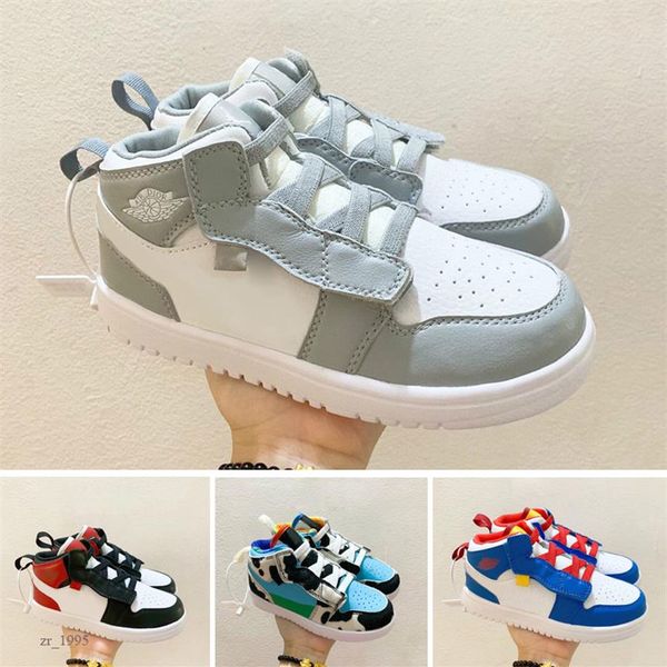 

kids sneaker infants toddlers officially revealed 35th anniversary d x j 1 i high og wolf grey chicago pj tucker kim jones basketb204b, Black