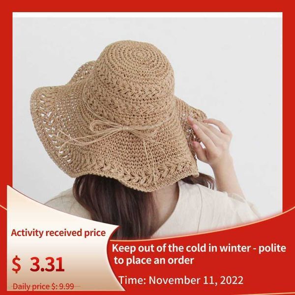 

beanie/skull caps ladies hat spring straw retro touraat women summer luffy helen kaminski pink beach woman raffia s t221201, Blue;gray