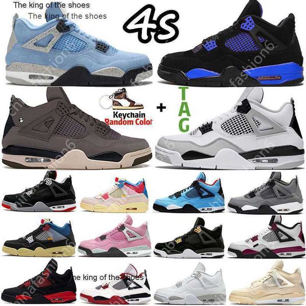 

2022 new 4 4s sail mens basketball shoes sneakers violet ore midnight navy cool grey starfish university blue oreo bred black cat dark mocha