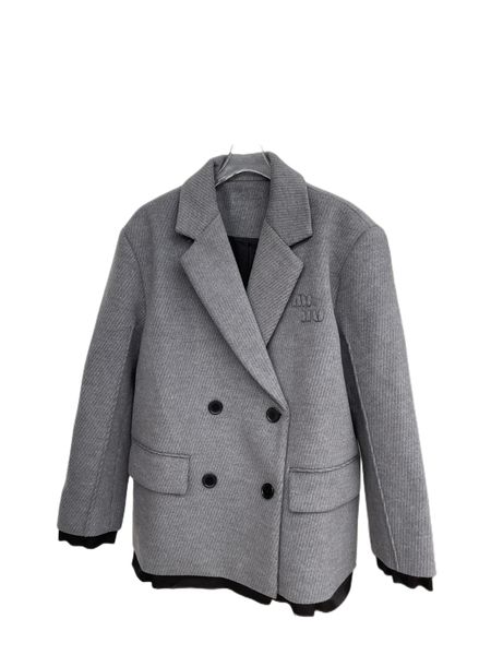 

women's outerwear & coatsearly spring new twill silhouette suit, Black;brown