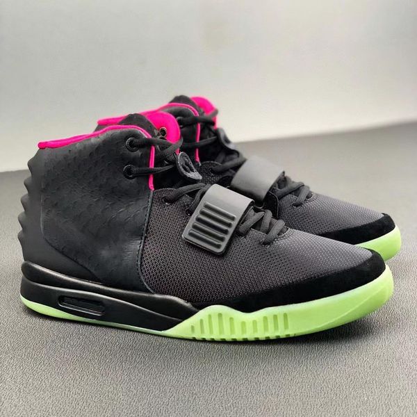 

authentic outdoor shoes boots 2 ii solar nrg red october glow in the dark men sports sneakers with original box us7-13