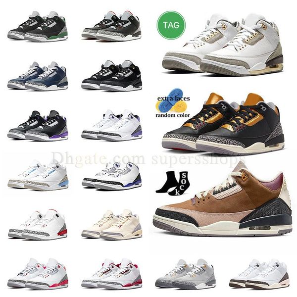 

jumpman 3s basketball shoes slim shady x sb retos archaeo brown black gold dark iris desert elephant katrina fire red eur 36-45 sneakers tra