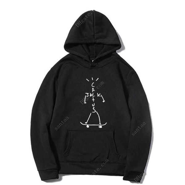 

men's hoodies sweatshirts jack hoodie men women astroworld spring autumn casual printed sweatshirt hoody long sleeve, Black