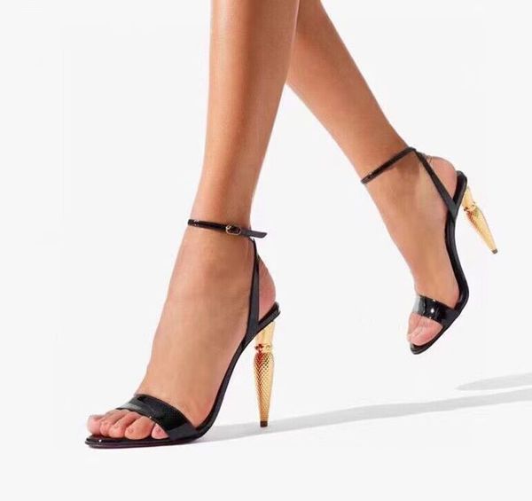 

elegant summer sandals women's shoes jewelry crystal watchband gladiator stiletto shoes wedding party dress evening dres 35-44, Black