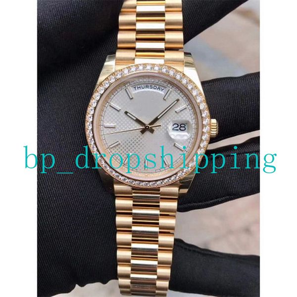 

high-quality fashion style watch size 40mm fully automatic mechanical with 2813 movement sapphire crystal mirror 904l fine steel strap wrist, Slivery;brown