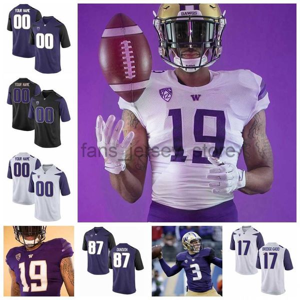 

ncaa washington huskies college football jerseys andre baccellia jersey ty jones quinten pounds sean mcgrew warren moon custom stitched, Black