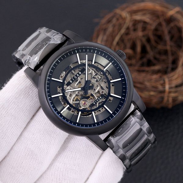 

designer watches watch fashion men's mechanical automatic tourbillon hollow delivery steel belt glow-in-the-dark waterproof watch z81d, Slivery;golden