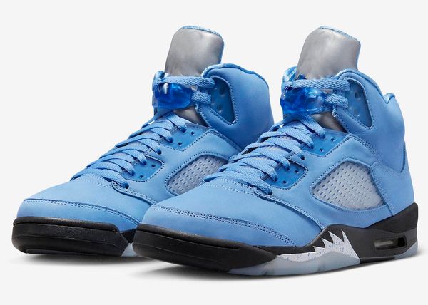 

authentic 5 unc shoes university blue black white 5s silver 3m reflective tongues heart and soul men outdoor sports sneakers with original b