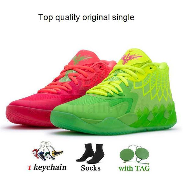 

basketball shoes men sneakers sport trainers red blast rick morty galaxy queen city outdoor lamelo ball mb.01 designer mens lameloball 1of1