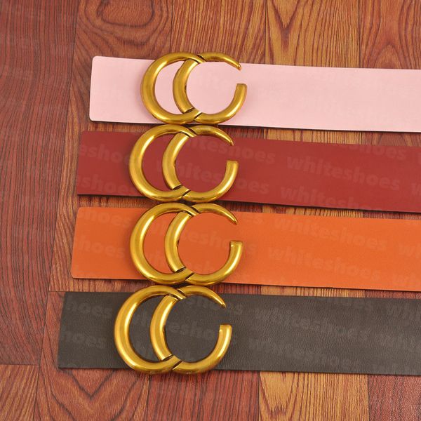 

genuine leather cowskin belts gold buckle luxury belt women men designer belt width 7cm waistband, Black;brown