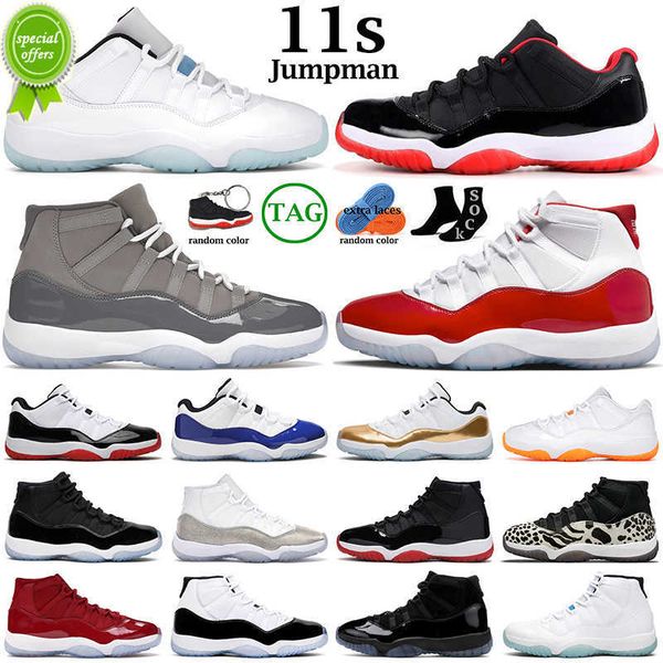 

2023 og basketball shoes men women 11s 11 cherry cool grey jubilee 25th anniversary bred concord legend blue mens trainers outdoor sports, Black
