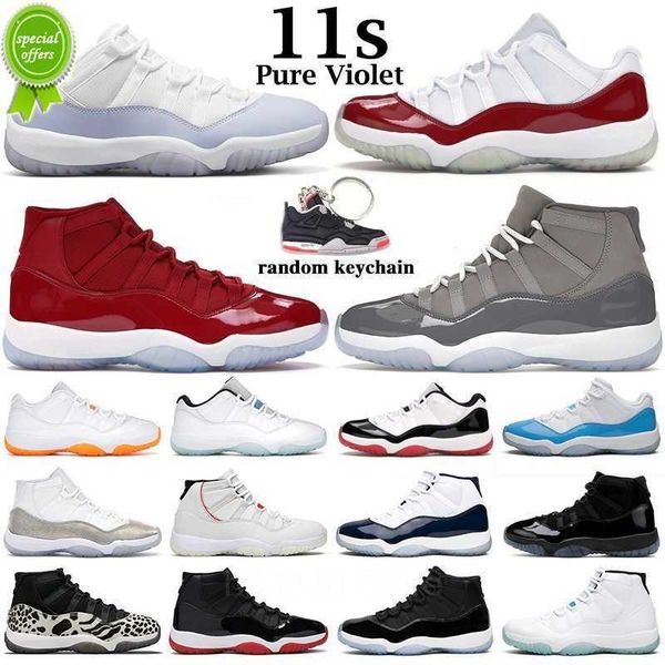 

puff og jumpman 11s men basketball shoes instinct 25th anniversary bred cherry cool grey concord trainers sneakers mens women shoe 11 cap an, Black