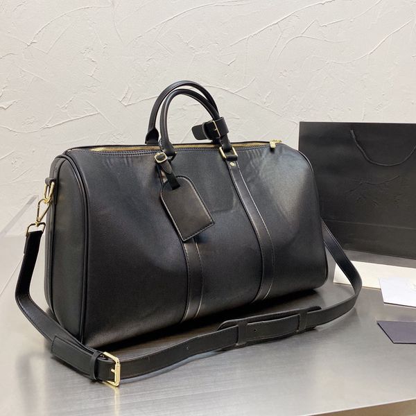 

french large capacity travel pillow bags caviar cowhide handle totes handbags genuine leather shoulder strap cross body designer outdoor sho