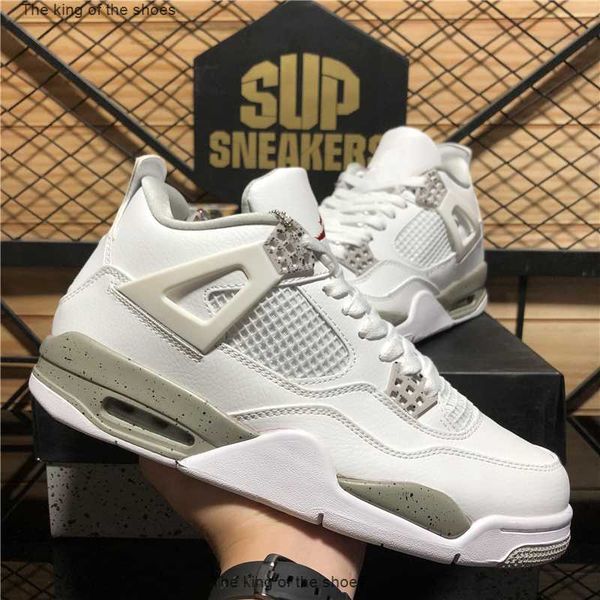 

men women jumpman 4 basketball shoes black cat 4s cactus jack oreo white university blue sneaker sail purple metallic military black