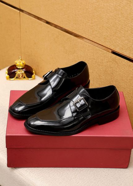

2023 mens dress shoes male fashion designer genuine leather breathable oxfords brand office business wedding party flats size 38-45, Black