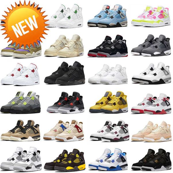 

og 4s men basketball shoes sneakers for sail midnight navy cool grey patent starfish unc oreo bred military black cat shimmer dark mocha