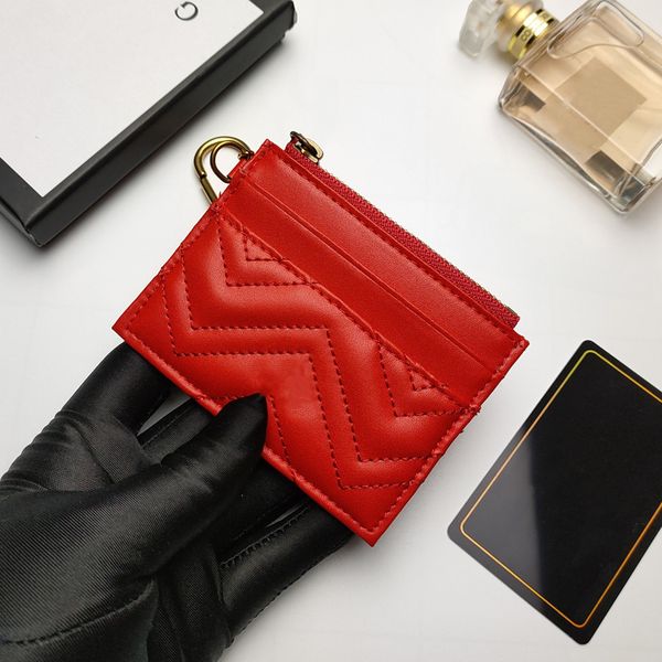 

designer zipper coin purse wallet genuine leather card holder fashion g womens purses mens key ring credit cards wallet bag travel documents, Brown;gray