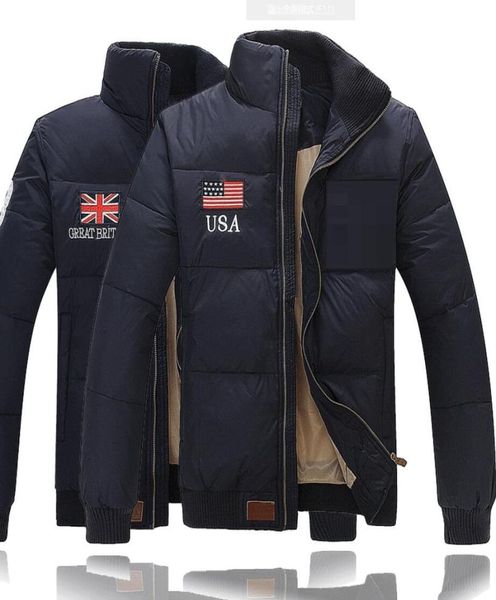 

men039s winter warm down jacket outdoor padded men039s man outerwear coats2952328, Black