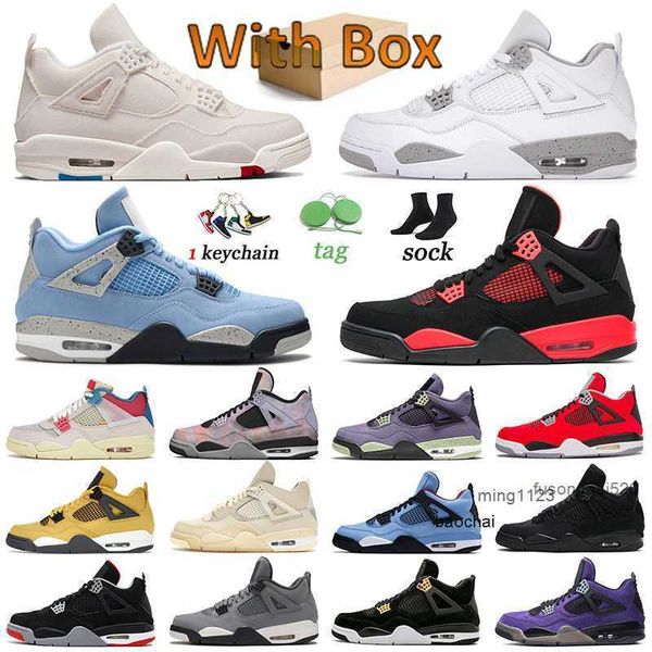 

2023 black cats red thunder 4s jumpman basketball shoes canvas 4 mens women trainers white oreo sail canyon purple suede comfortable zen 2py