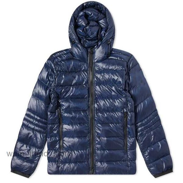 

canada designer down jakcet crofton for men winter coat slim-fit recycled nylon-ripshooded goose 4fue, Black