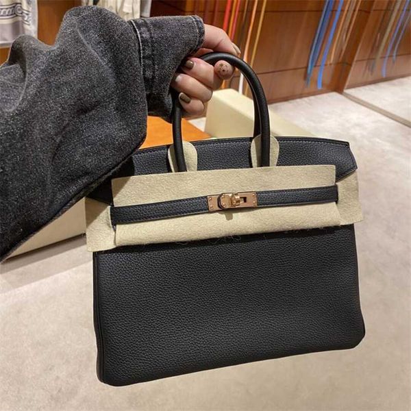 

birkins designer handbag trendy layer cowhide litchi pattern bag leather women's single shoulder messenger zc