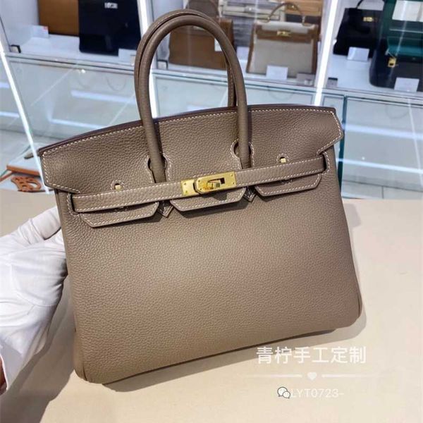 

designer birkins handbag herme lime full handmade bag togo cow leather bk25/30 zc