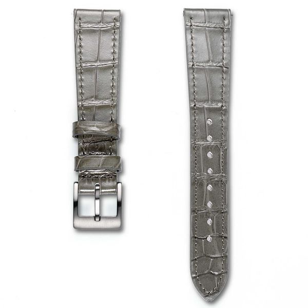 

watch bands leahter watch bands grey quick release alligator embossed replace watches strap 18mm 19mm 20mm 21mm 22mm t221213, Black;brown