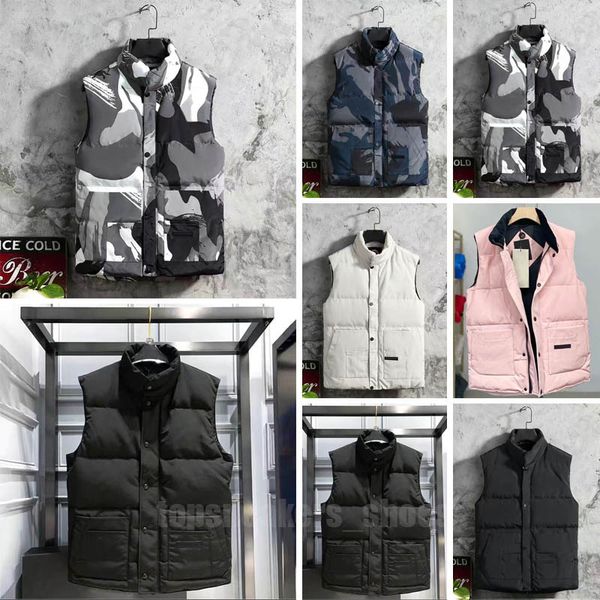 

designer vest men's and women's sweatshirt authentic luxury goose feather material loose coat fashion trend coat 4444, Black