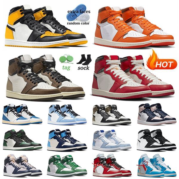 

1s basketball shoes 1 high og sneakers starfish lost and found taxi ts x dark mocha fragment white trainers off men women jumpman 36-46