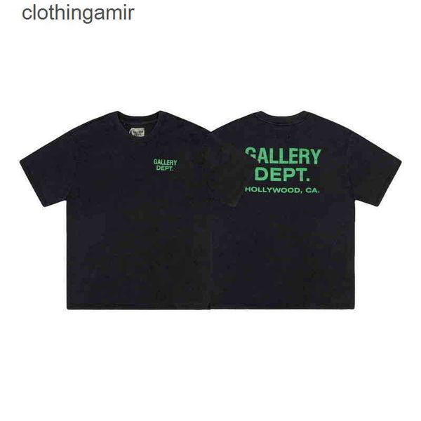 

2022 t shirts designer tshirt gallerydept vintage wash vintage trend loose print men's women's short sleeve exy3, White;black