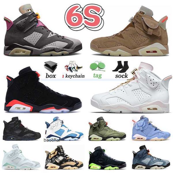 

2023 bordeaux jumpman 6 basketball shoes men women 6s sneakers gold hoops singles day sport smoke grey tiffany blue trainers britis jordam j, Black