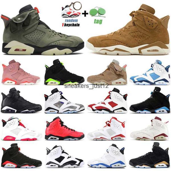 

6s unc jumpman basketball shoes mens trainers 6 electric green carmine red infrared hare angry bull sport blue alternate outdoo jordon