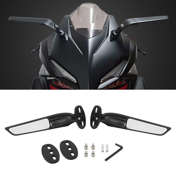 

modified motorcycle rearview wind wing adjustable rotating side mirrors for yamaha yzf r1 r6 r25 r3 r125 r15 suzuki gsxr 1214