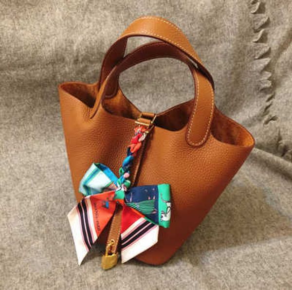 

herme designer bags picotin herme hand herme picotin handbag vegetable basket leather women's trend versatile high-capacity cowhide fas