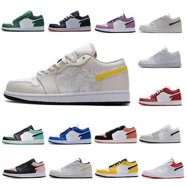 

jumpman 1 low outdoor shoes 1s unc court purple red orbit aurora smoke grey bred university gold trainers sneakers eur 36-46 with box