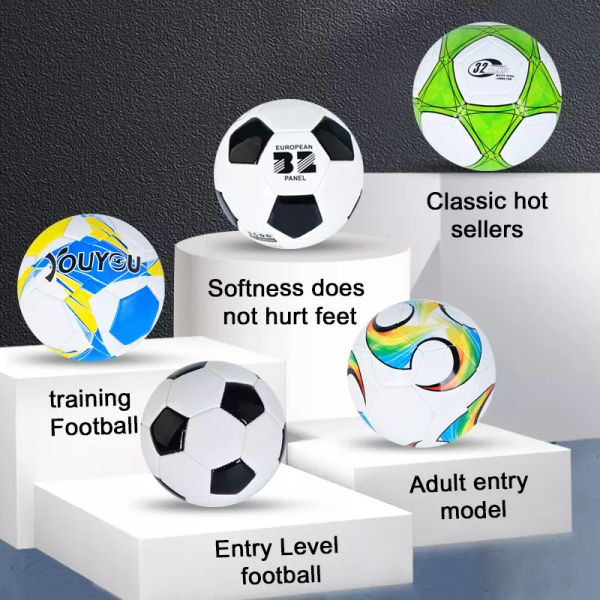 

custom printed outdoor durable pvc material soccer ball size 4 size 5 football