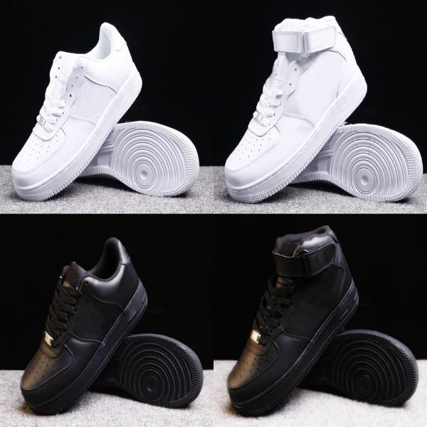 

classic white designer casual running shoes bheat low high af1 fly line men women sports sneakers trainers footwear2454, Black