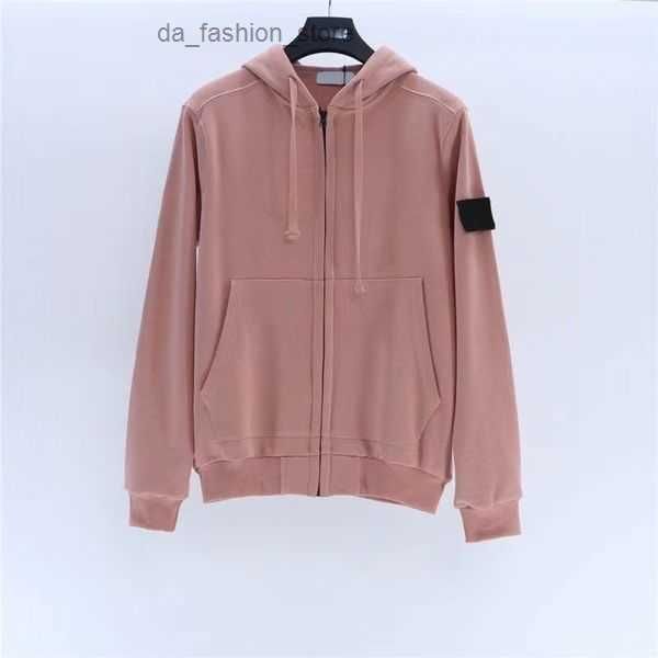 

designer mens hoodies long sleeve pullover stone loose hooded woman men jacket zipper outwear coats 2xl 59, Black