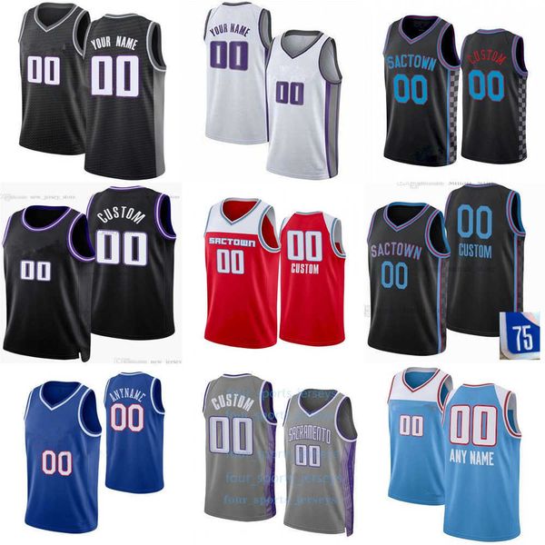 

sacramento''kings''custom mens women youth kevin 9 huerter richaun 22 holmes malik 0 monk terence 3 davis trey 41 lyles, Black;red