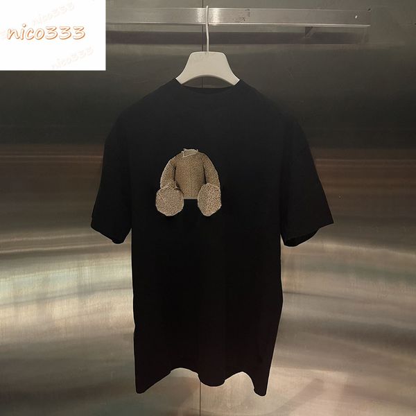 

foaming new classic t shirt letters double layer letters black pink yguang stars trees round neck bat neckline print men womens v1sj, White;black