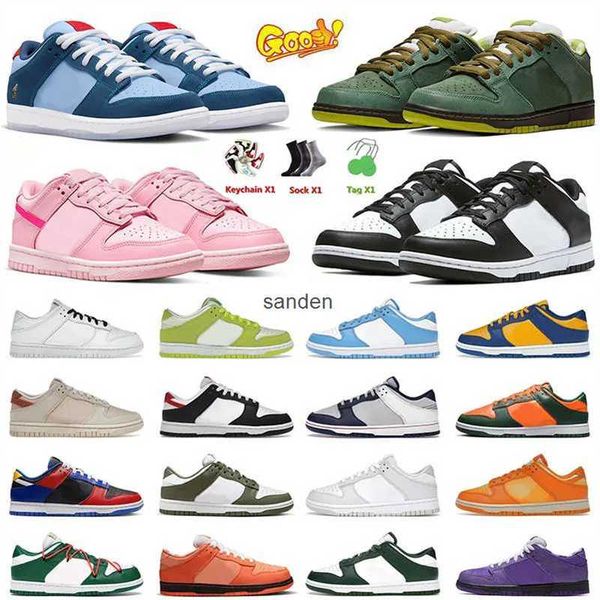 

2023 mens women shoes sneakers black white panda triple pink so sad orange lobster purple skate low medium olive lows designer casual