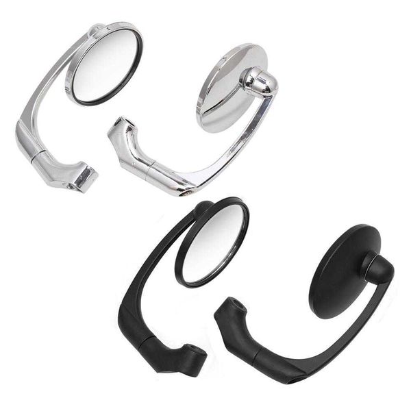 

s 8/10mm universal rearview side motorcycle mirror with screws round retro modified motorbike cafe racer 1214