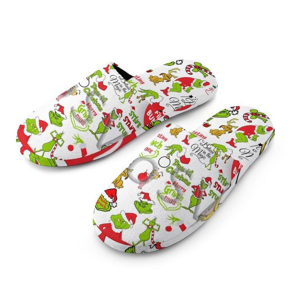 

women winter flannel santa slippers for popular christmas customized slippers