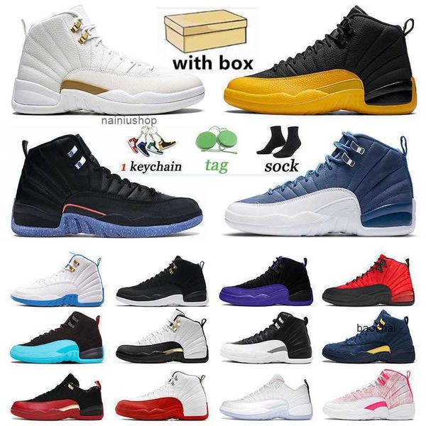 

2023 jumpman 12 new men basketball shoes royalty fiba 12s xii ovo sneakers low easter twist stone blue casual womens super bowl sports train, Black