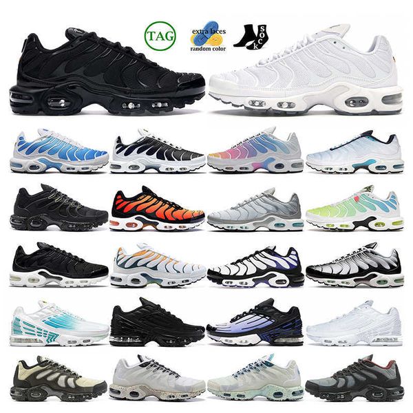 

3 tn plus terrascape men women running shoes triple white black barely volt pimento metallic pewter hyper blue tns mens trainers chaussures