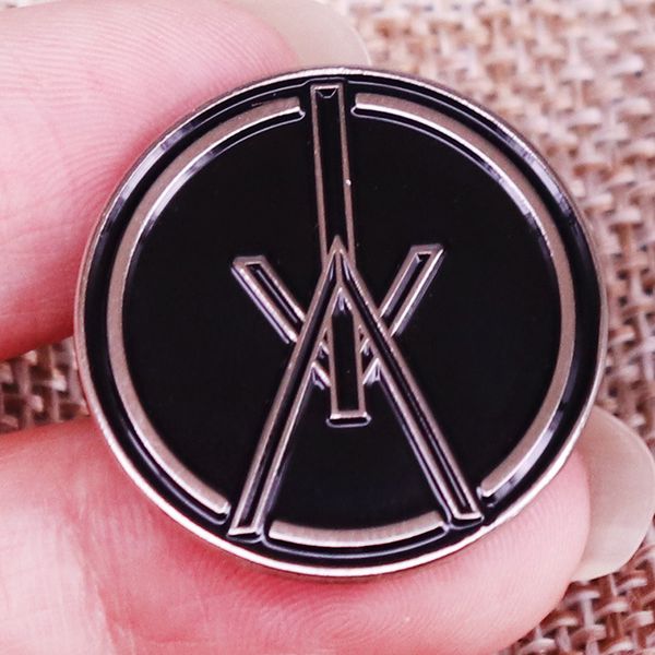

danish punk band ice age brooch metal badge accessories pin, Blue