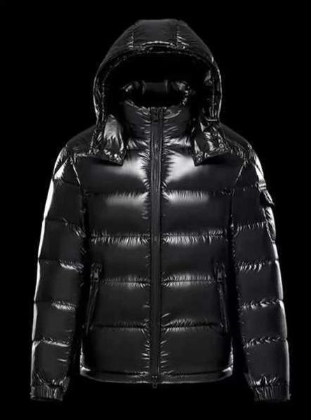 

designer mens montcla coats down jacket maya monclair jackets thick winter armband womens winter purffer hooded duck downs filling badge sr, Black